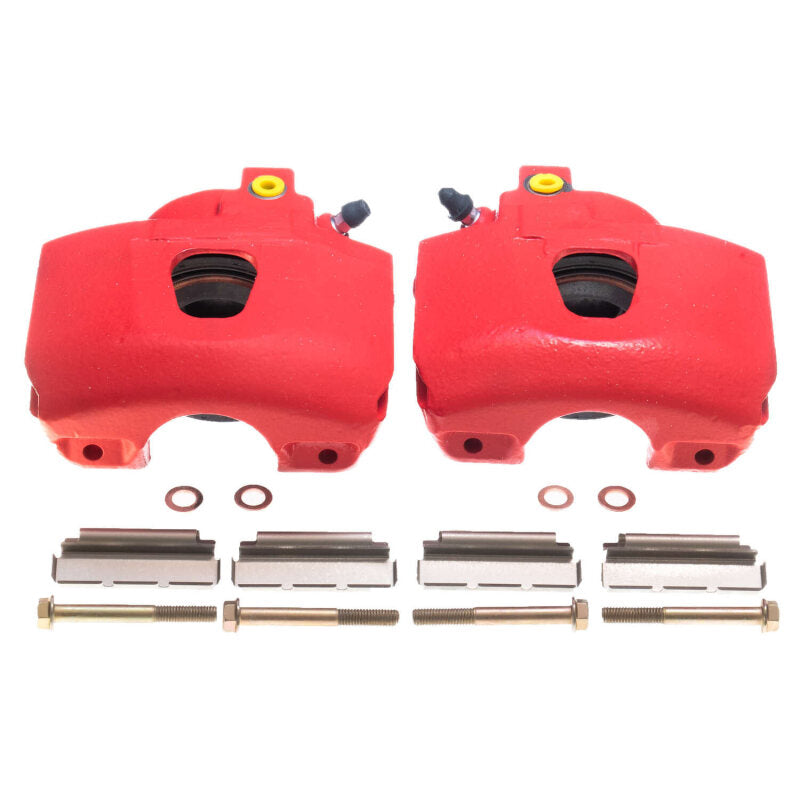 PowerStop Red Brake Calipers - Front, Ford Bronco / E-150 Econoline / E-150 Econoline Club Wagon 1994-2003, Pair