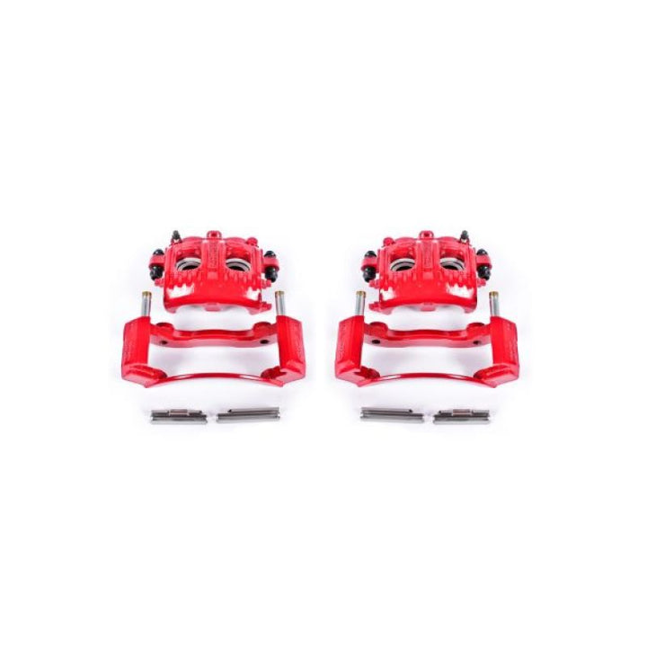 PowerStop Red Brake Calipers - Front, Ford Expedition / F-150 / F-250 1997-2004, Pair with Brackets