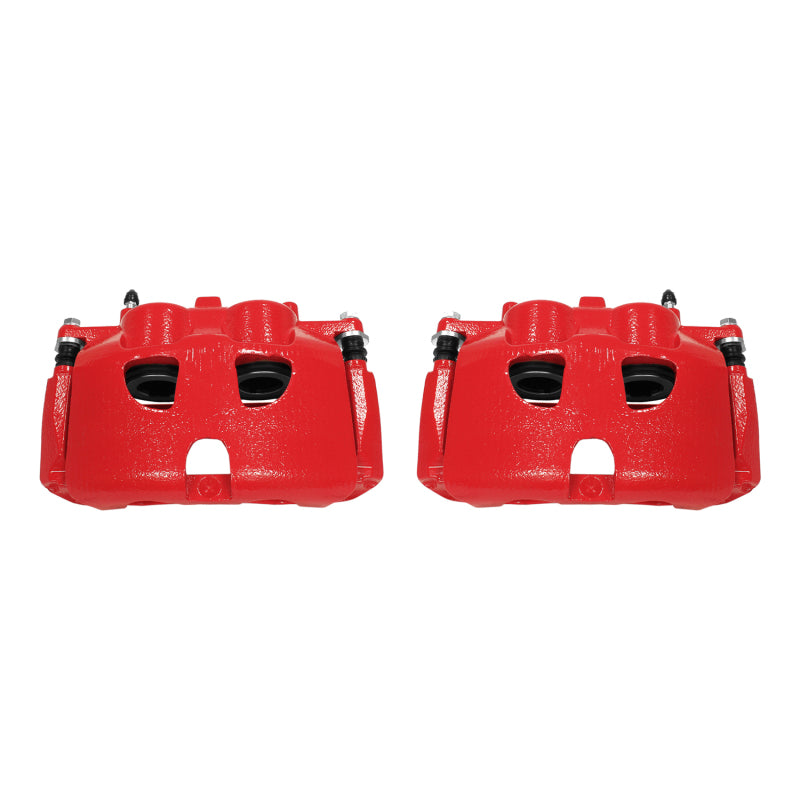 PowerStop Red Brake Calipers - Front, Ford Expedition / F-150 2010-2021, Pair with Brackets