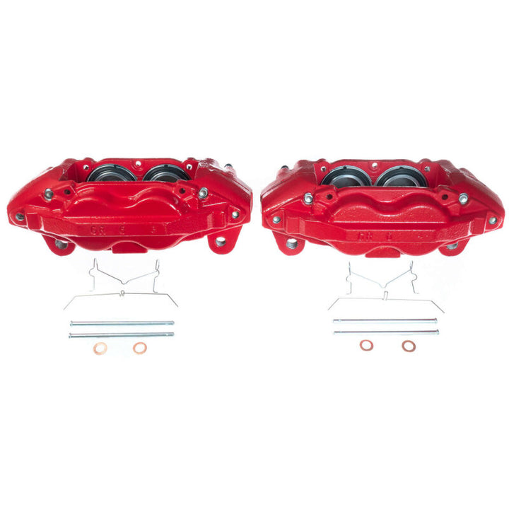 PowerStop Red Brake Calipers - Front, Toyota Sequoia / Tundra 2016-2022, Pair