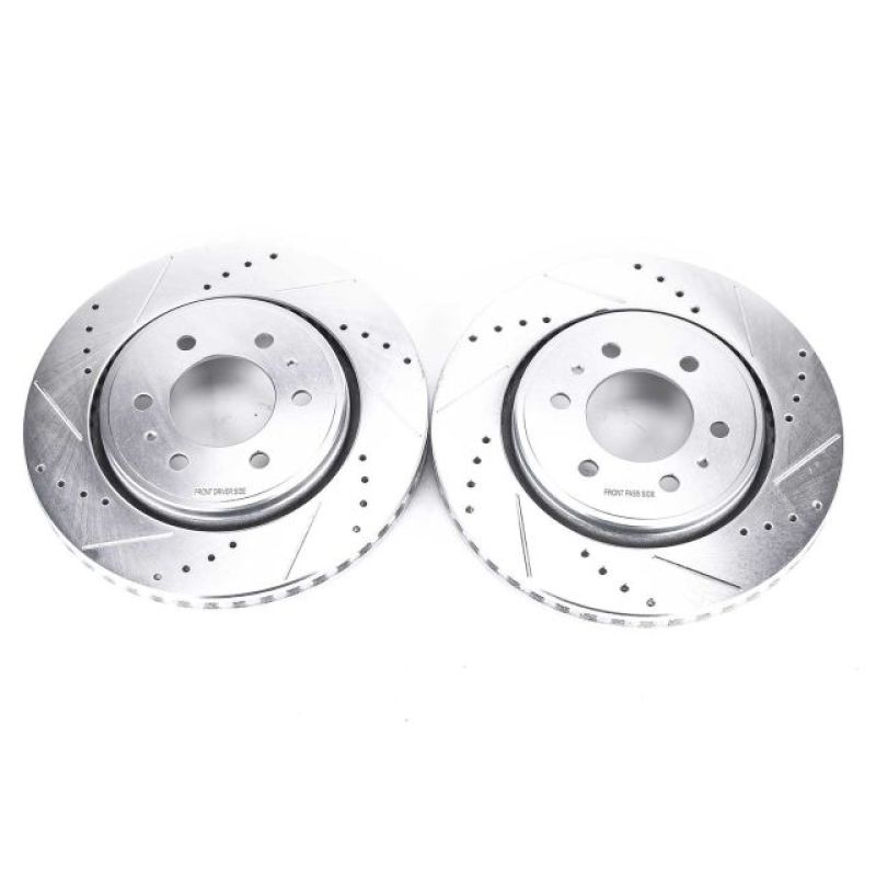 PowerStop Slotted & dimpled sport rotor - Front Ford Expedition, F-150, Lincoln Navigator (2007-2022)