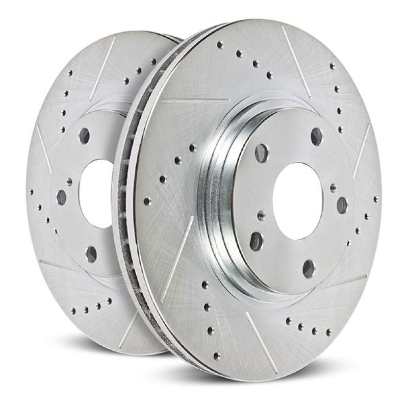 PowerStop Slotted & dimpled sport rotor - Rear Ford Expedition / F-150 / Lincoln Navigator 2021-2025
