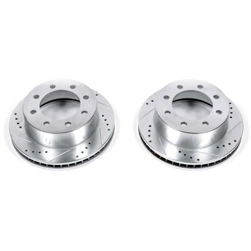 PowerStop Slotted & dimpled sport rotor - Front Dodge Ram 2500, Ram 3500 (2000-2002)