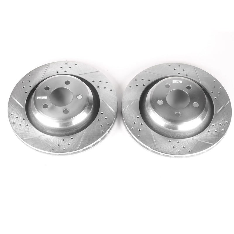 PowerStop Slotted & dimpled sport rotor - Rear Dodge Challenger, Charger, Chrysler 300 (2005-2023)