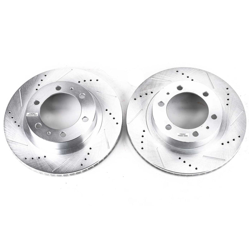 PowerStop Slotted & dimpled sport rotor - Front Toyota Tacoma, 4Runner, FJ Cruiser (2003-2023)