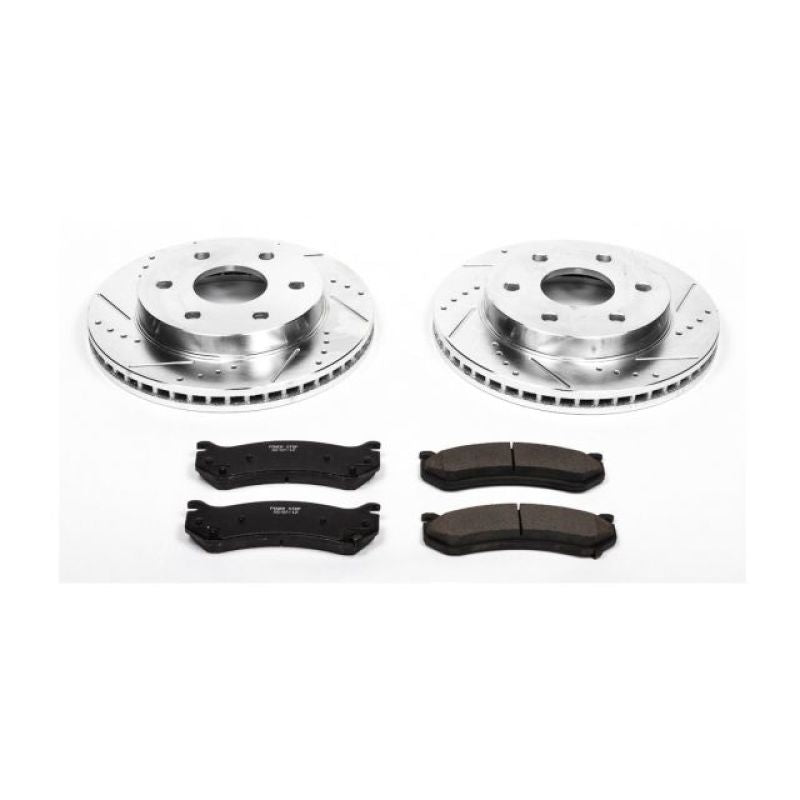 PowerStop Z23 Evolution Sport Front Brake Kit - Cadillac Escalade / Chevrolet Silverado 1500 / Tahoe 1999-2006