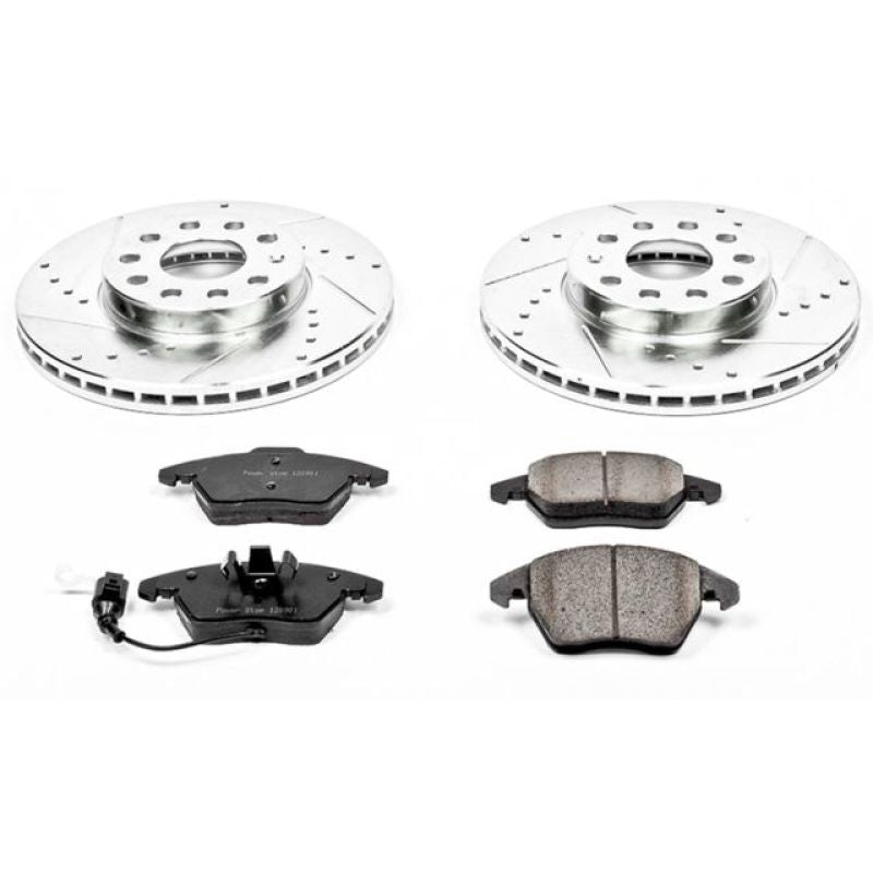 PowerStop Z23 Evolution Sport Front Brake Kit - Audi A3 / Volkswagen Jetta / Beetle 2005-2019