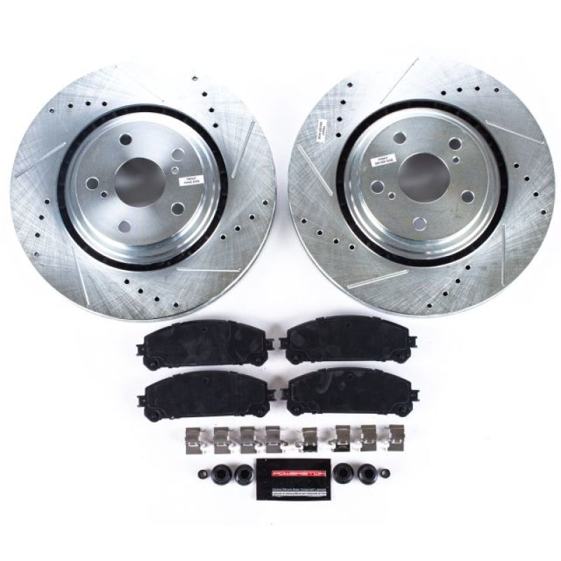 PowerStop Z23 Evolution Sport Front Brake Kit - Lexus NX200t / Toyota Highlander / Sienna 2008-2021