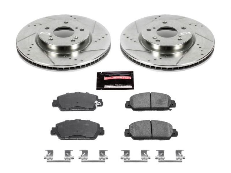 PowerStop Z23 Evolution Sport Front Brake Kit - Honda Accord 2013-2022