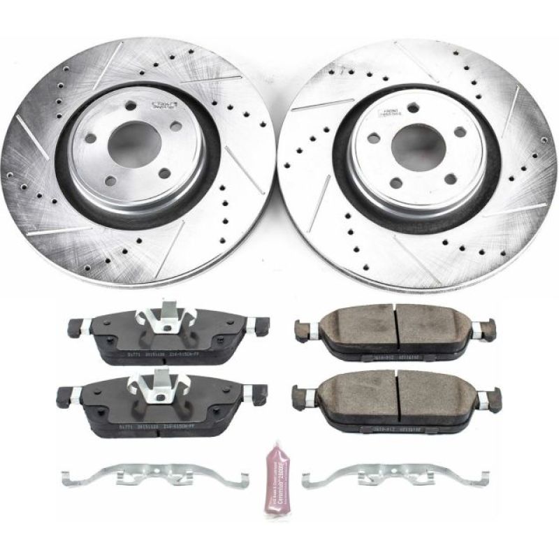 PowerStop Z23 Evolution Sport Front Brake Kit - Ford Focus / Lincoln MKC 2014-2019