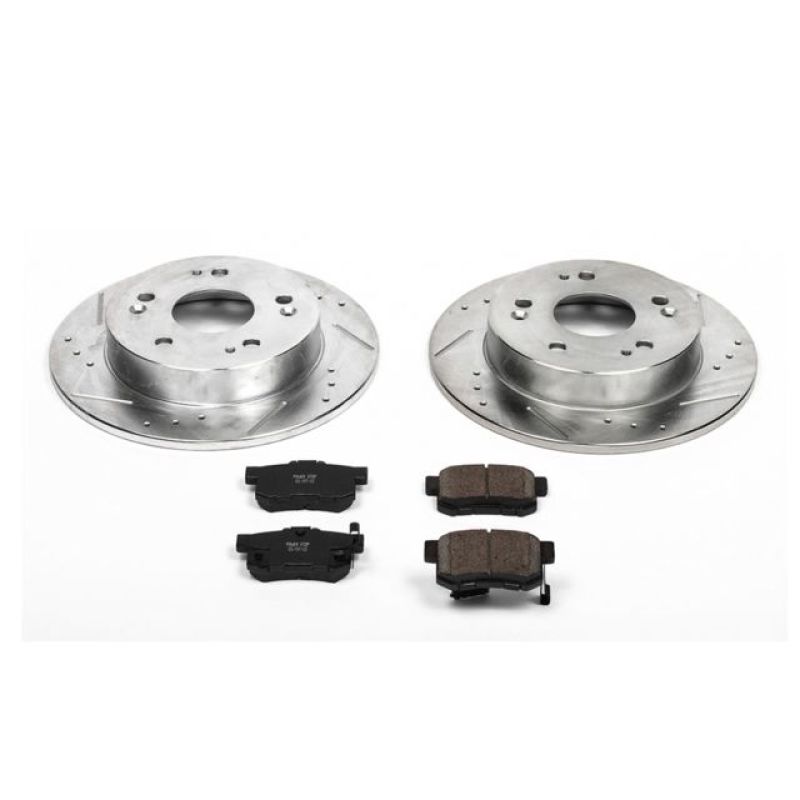 PowerStop Z23 Evolution Sport Rear Brake Kit - Acura ILX / Honda Civic / Prelude 1997-2015