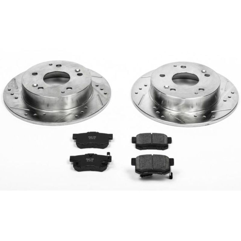 PowerStop Z23 Evolution Sport Rear Brake Kit - Acura Integra / RSX / Honda Accord 1997-2006