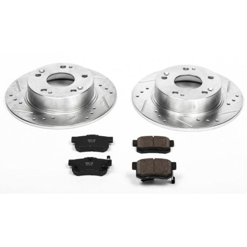 PowerStop Z23 Evolution Sport Rear Brake Kit - Acura TSX / Honda Accord 2003-2008