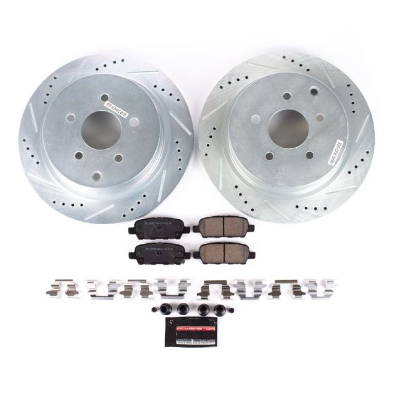 PowerStop Z23 Evolution Sport Rear Brake Kit - Infiniti FX35 2003-2012