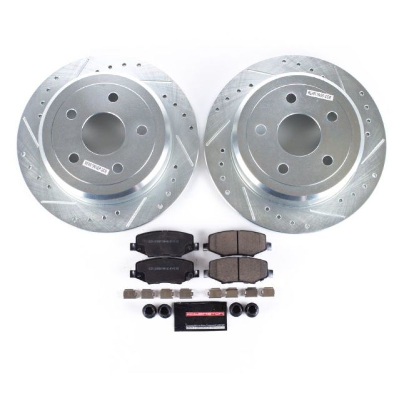 PowerStop Z23 Evolution Sport Rear Brake Kit - Jeep Wrangler 2007-2018