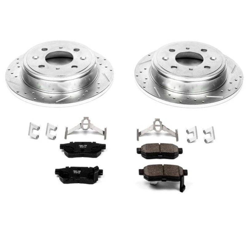 PowerStop Z23 Evolution Sport Rear Brake Kit - Acura Integra / Honda Civic / Civic del Sol 1988-2001