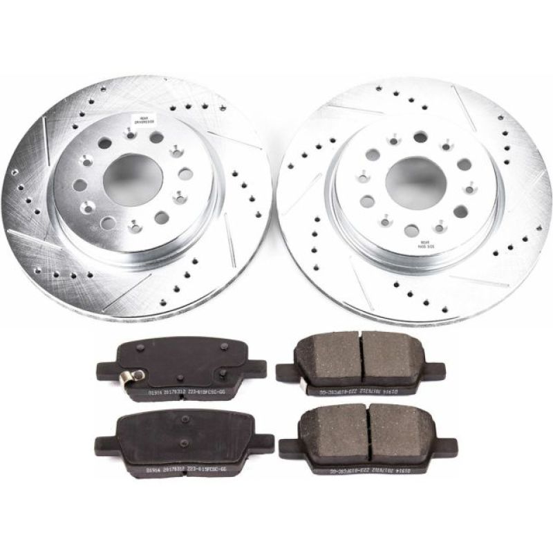 PowerStop Z23 Evolution Sport Rear Brake Kit - Buick Enclave / Cadillac XT5 / GMC Acadia 2017-2020