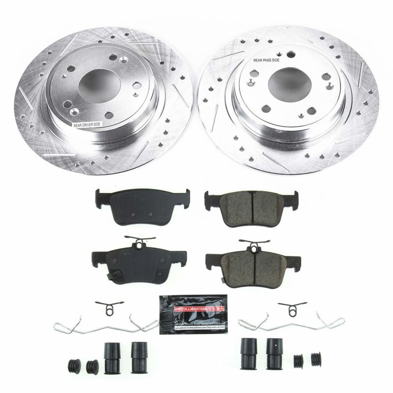 PowerStop Z23 Evolution Sport Rear Brake Kit - Honda Accord 2018-2025