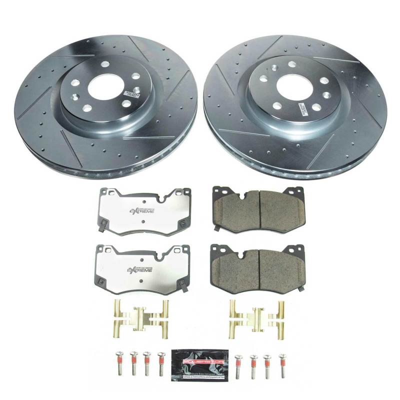 PowerStop Z26 Street Warrior Front Brake Kit - Chevrolet Corvette Street 2020-2024