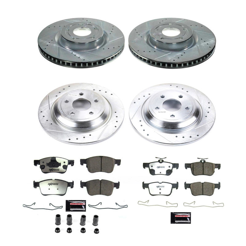 PowerStop Z36 Truck & Tow Front & Rear Brake Kit - Ford Bronco Sport / Escape / Lincoln Corsair 2020-2024