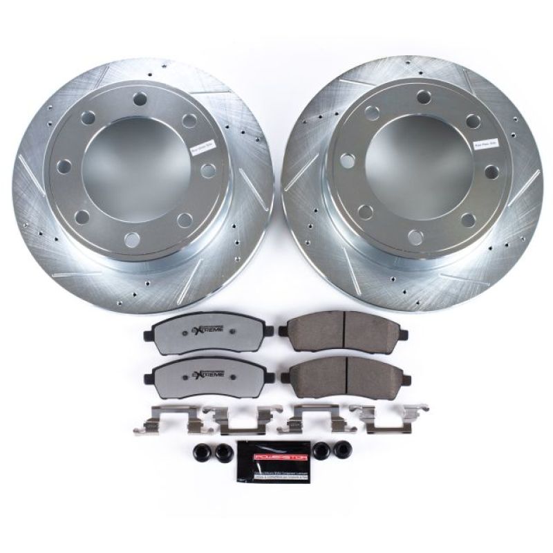 PowerStop Z36 Truck & Tow Rear Brake Kit - Ford Excursion / F-250 Super Duty / F-350 Super Duty 1999-2005