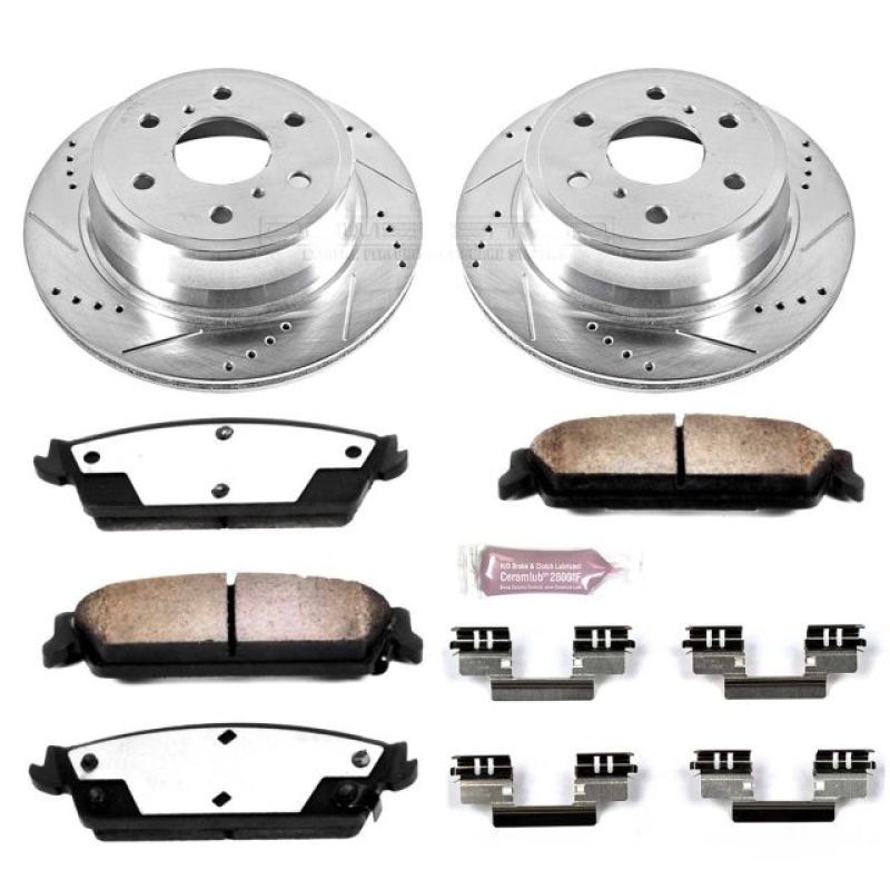 PowerStop Z36 Truck & Tow Rear Brake Kit - Cadillac Escalade 2007-2014