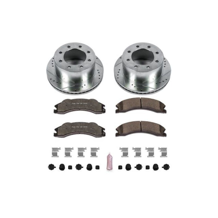 PowerStop Z36 Truck & Tow Rear Brake Kit - Chevrolet Silverado / GMC Sierra 3500 HD 2011-2019