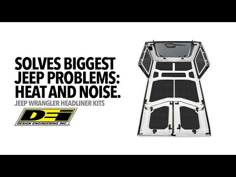 DEI Boom Mat Sound Deadening Complete Headliner Kit - Jeep Gladiator (JT) 2020-2026 - Gray Original video: Jeep Wrangler Sound Deadening & Insulating Headliner Kit from Design Engineering, Inc.