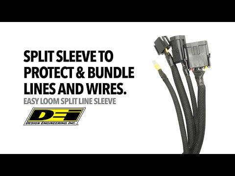 DEI Easy Loom Split Wire Sleeve - Universal, 3/16 in (5mm) ID x 20 ft - Black video: Easy Loom Split Line Sleeve from Design Engineering, Inc.