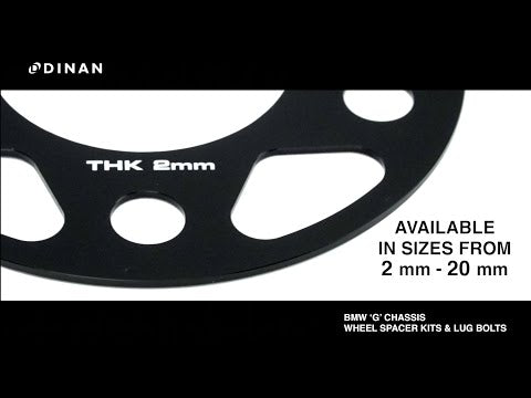 Dinan Cone Seat Lug Bolts - M14x1.25 27mm Black (Set of 10) video: Dinan 'G' Chassis Wheel Spacers & Lug Bolts - Featurette