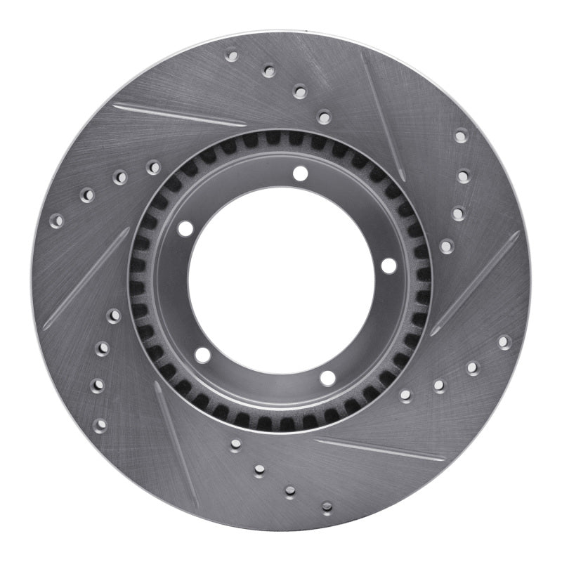 R1 Concepts Drilled & Slotted Brake Rotor - Front Left, Porsche 911/914/924/944 (1967-1988), view 2