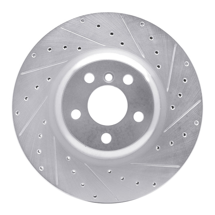 R1 Concepts Drilled & Slotted Brake Rotor - Rear Right BMW 3-Series, 4-Series, X5, Toyota GR Supra (2016-2026)