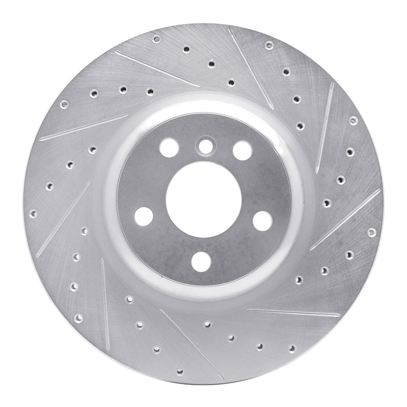 R1 Concepts Drilled & Slotted Brake Rotor - Rear Right BMW 3-Series, 4-Series, X5, Toyota GR Supra (2016-2026)