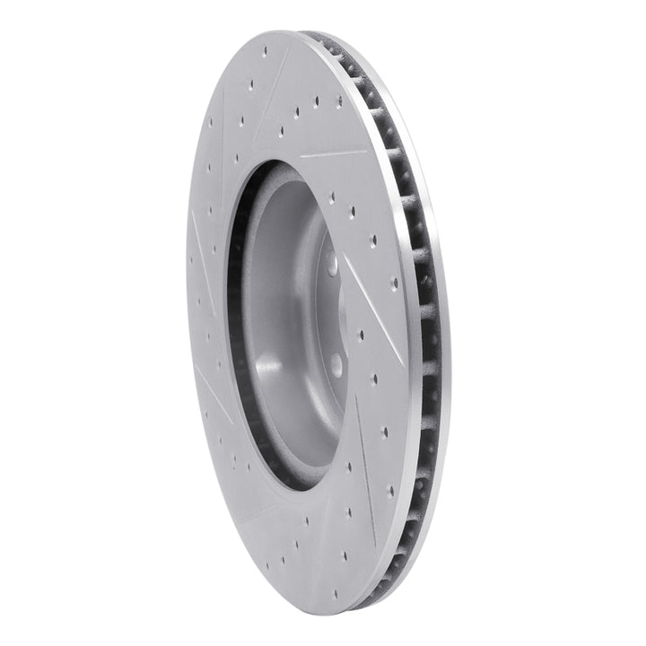 R1 Concepts Drilled & Slotted Brake Rotor - Rear Right BMW 3-Series, 4-Series, X5, Toyota GR Supra (2016-2026), view 4