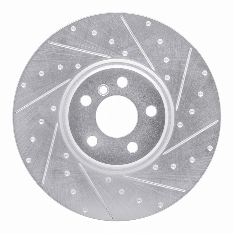 R1 Concepts Drilled & Slotted Brake Rotor - Right Front BMW 3-Series, 4-Series, Z4, Toyota GR Supra (2016-2026)