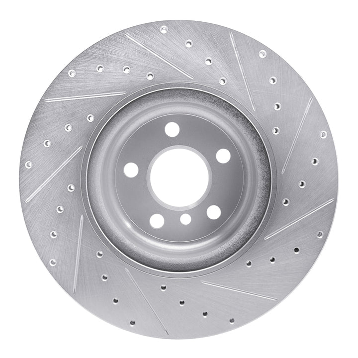 R1 Concepts Drilled & Slotted Rotor - Rear Left BMW 3/4/5/7/8-Series, X3-X7 & Toyota GR Supra (2016-2026), view 2