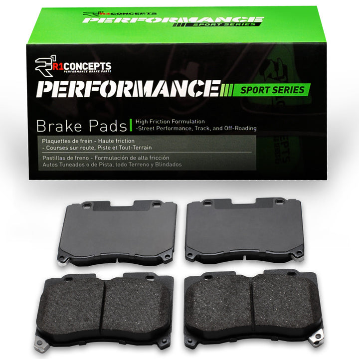 R1 Concepts Performance Sport Front Brake Pads - Toyota Supra Twin Turbo (1993-1998), view 2