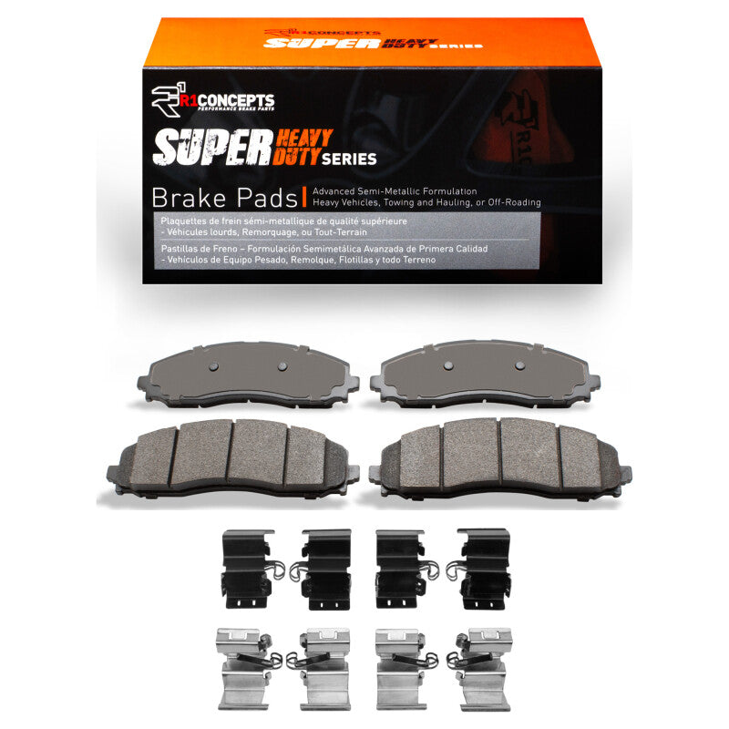 R1 Super Duty Rear Brake Pads w/ Hardware - Ford F-250, F-350 Super Duty (2011-2025)