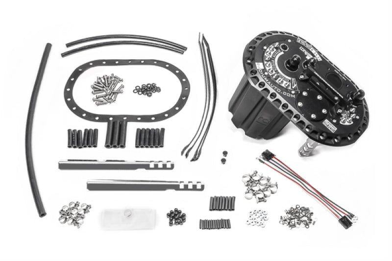 Radium Engineering FCST-X Fuel Cell Surge Tank - 2.6L - Walbro GSS342 / AEM 50-1200 / DW440 (Pumps Not Included)