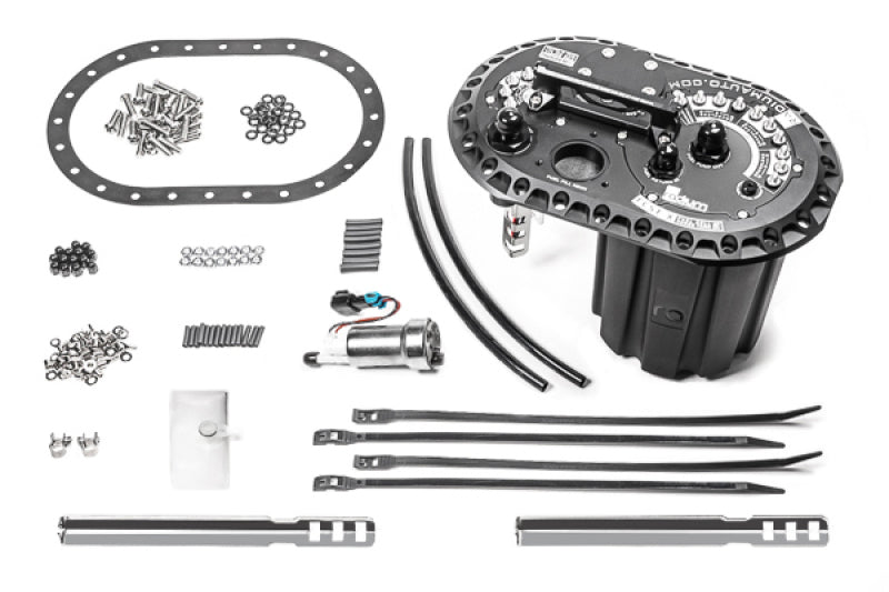 Radium Engineering FCST-X Fuel Cell Surge Tank - 2.6L - 2 Surge + 1 Lift Pump (Walbro F90000274)