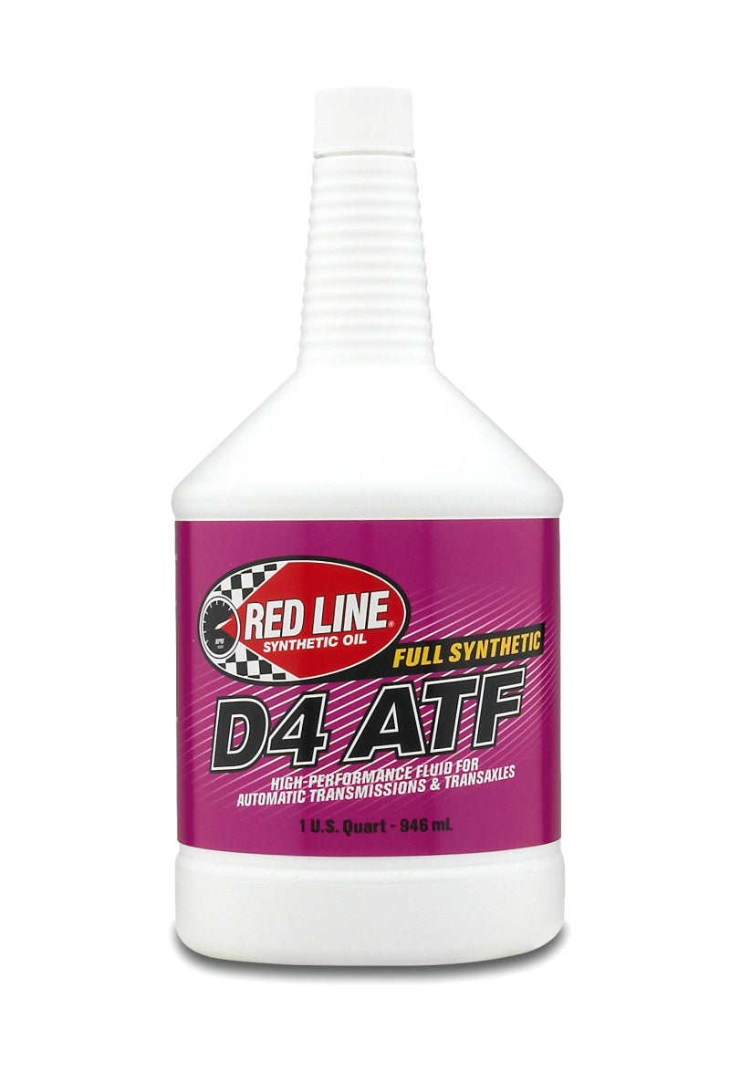 Red Line D4 ATF Synthetic Automatic Transmission Fluid - Quart - 12 Pack
