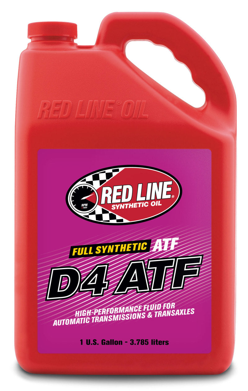 Red Line D4 ATF Synthetic Automatic Transmission Fluid - Gallon - 4 Pack