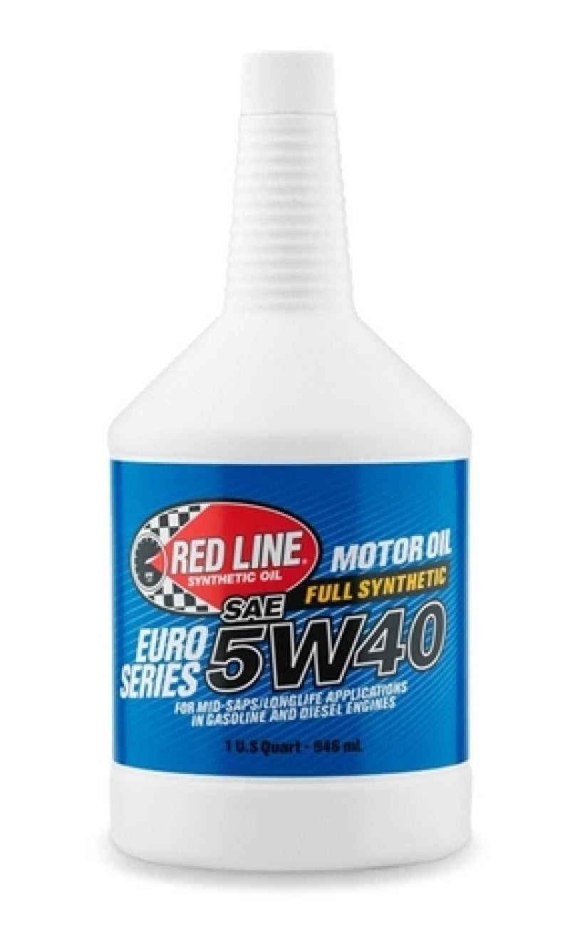 Red Line Euro-Series 5W40 Synthetic Motor Oil - Quart - 12 Pack