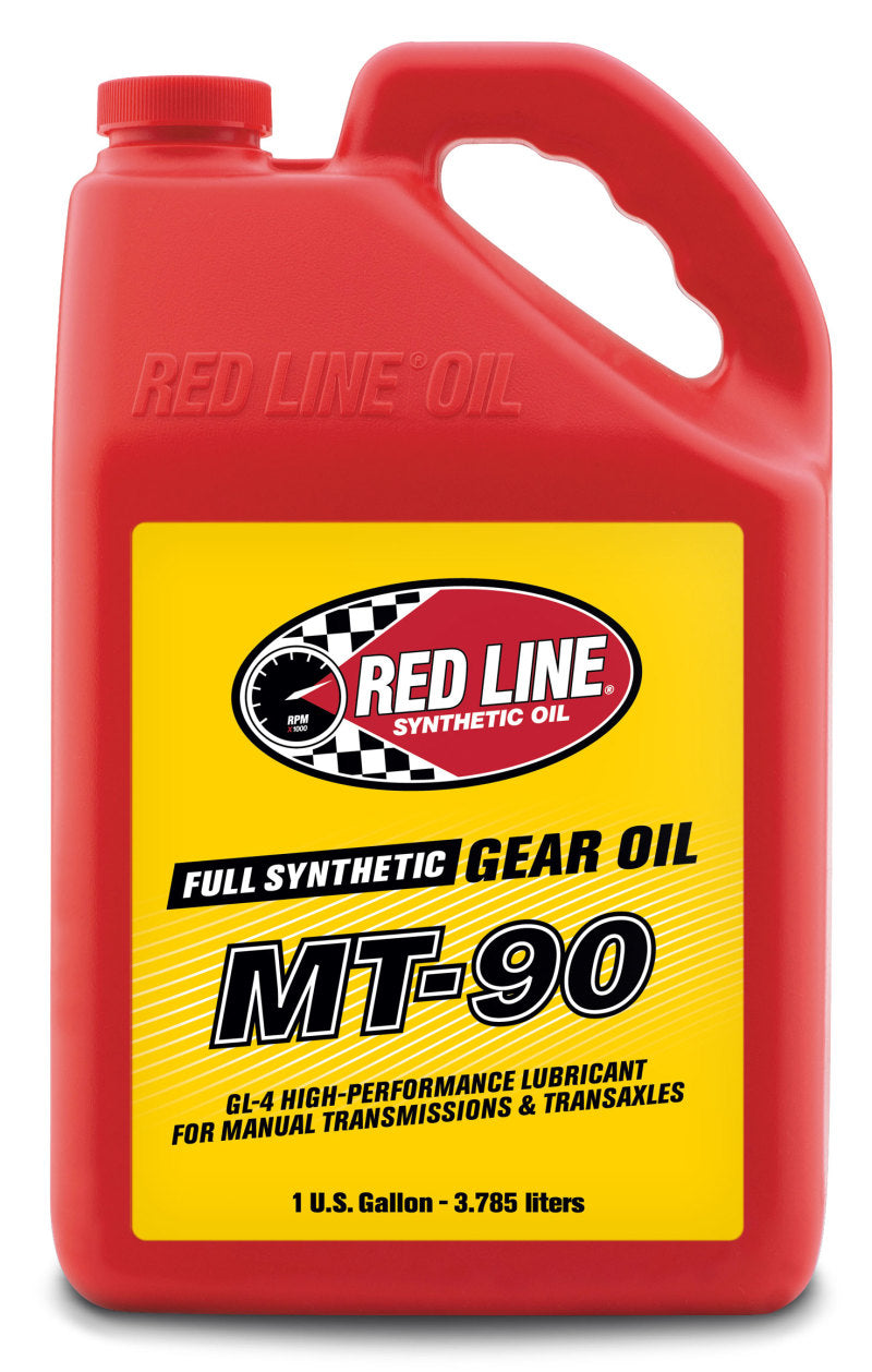 Red Line MT-90 75W-90 GL-4 Manual Transmission Gear Oil - Gallon - 4 Pack