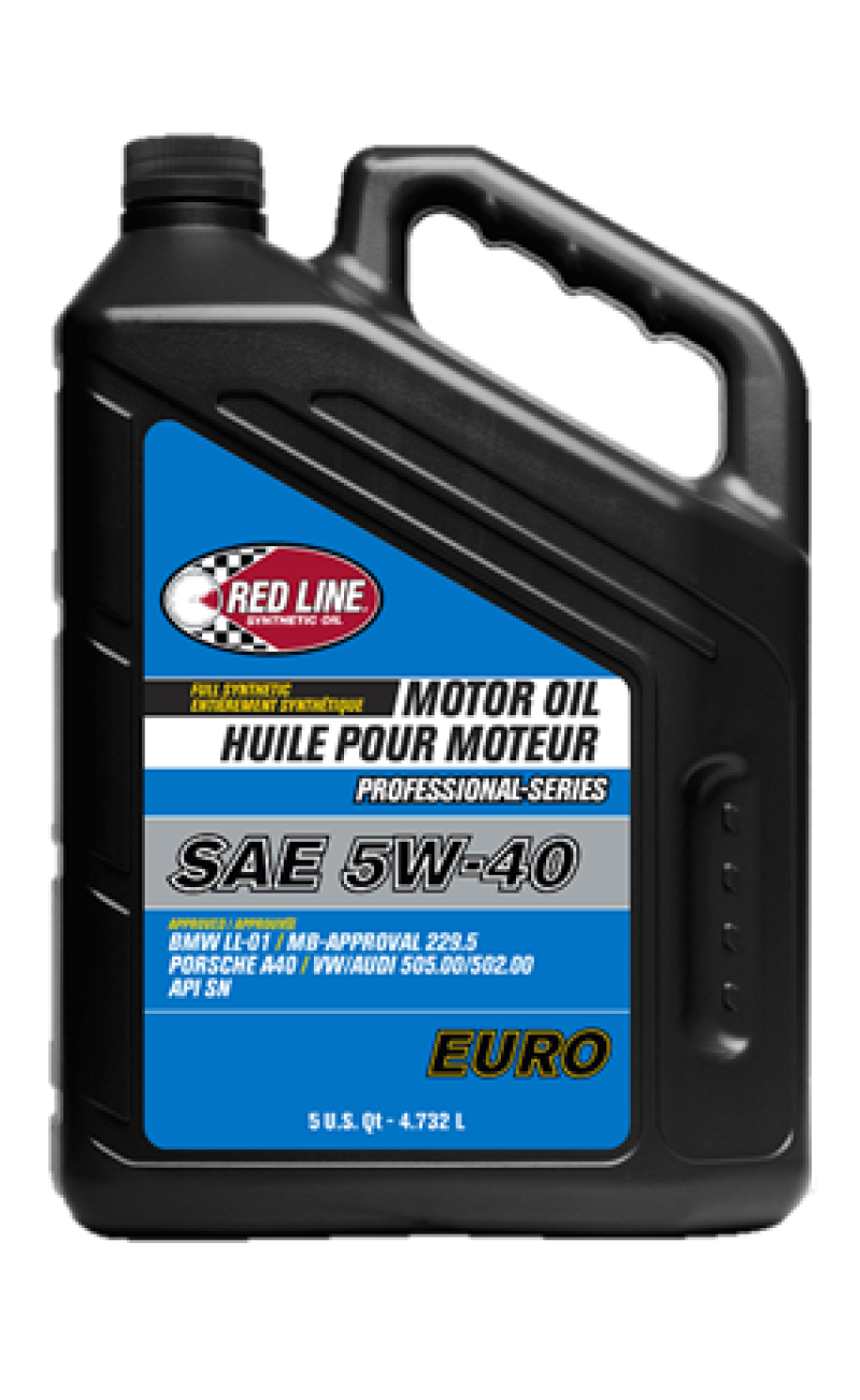 Red Line Pro-Series Euro 5W40 Synthetic Motor Oil - 5 Quart - 3 Pack