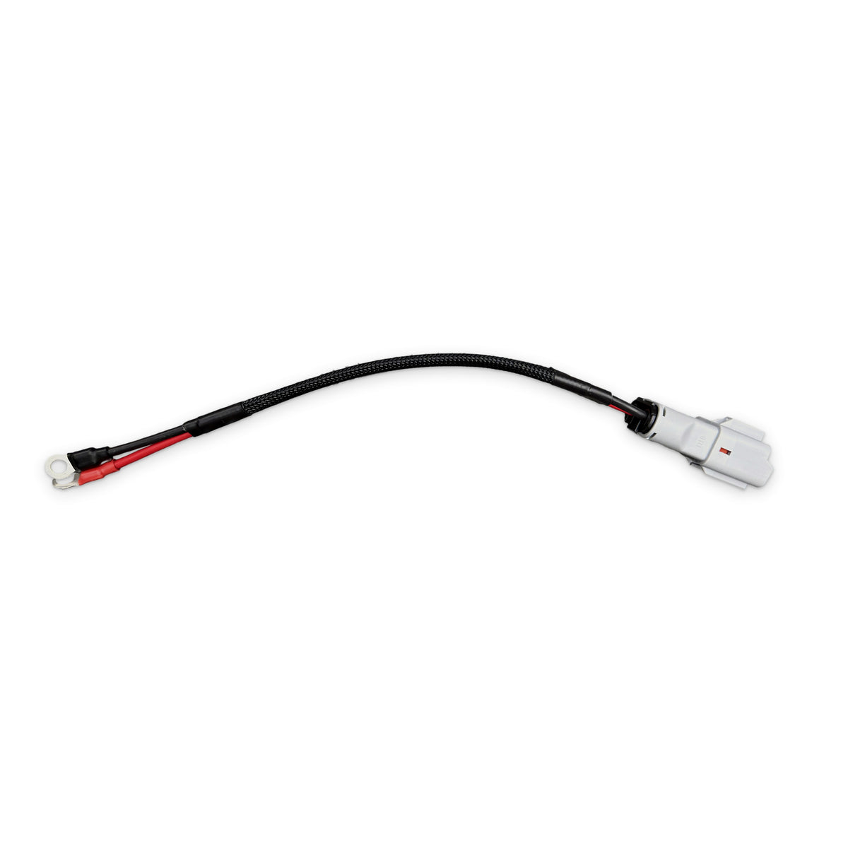 Fuel pump power harness with 30A quick connect and two M6 ring terminals