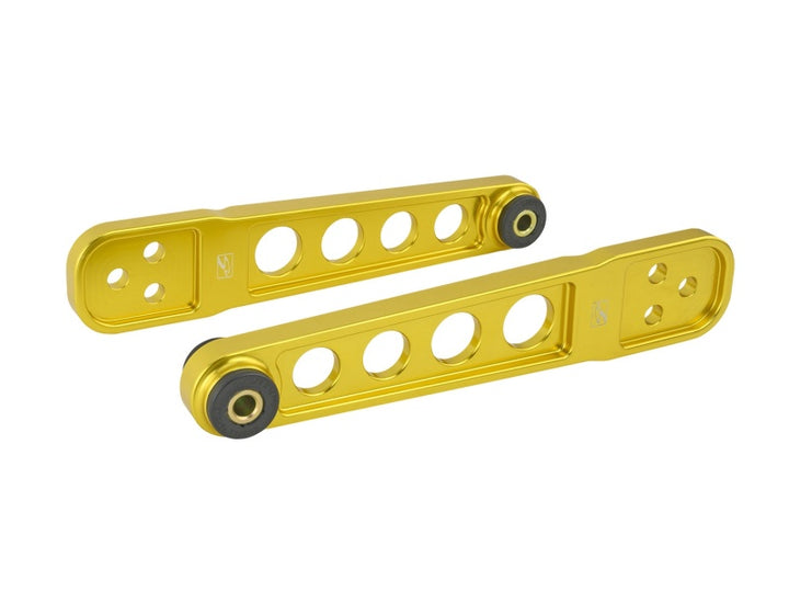 Skunk2 Rear Lower Control Arm Set - Honda Civic 2001-2005 - Gold Anodized - Includes Socket Tool, view 3