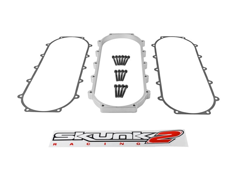 Skunk2 Ultra Race Intake Manifold Plenum Spacer 1L Silver - Honda Acura B/K 1988-2017, view 5