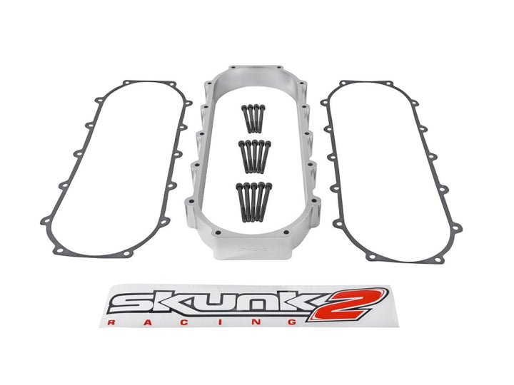 Skunk2 Ultra Race Intake Manifold Plenum Spacer 2L Silver - Honda Acura B/K 1988-2017, view 3