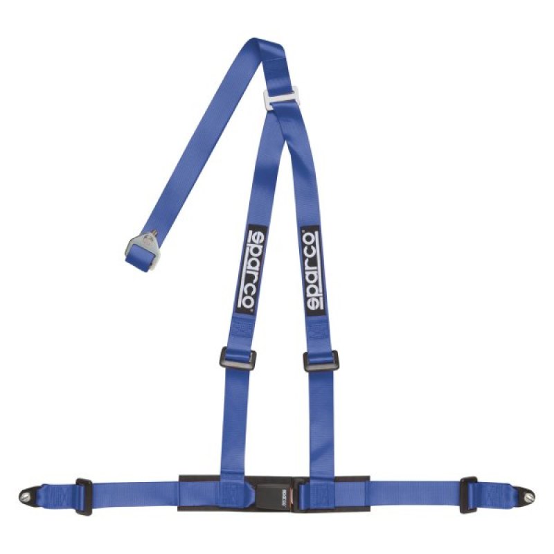 Sparco 3-Point Bolt-In Harness - 2 in Webbing, Blue